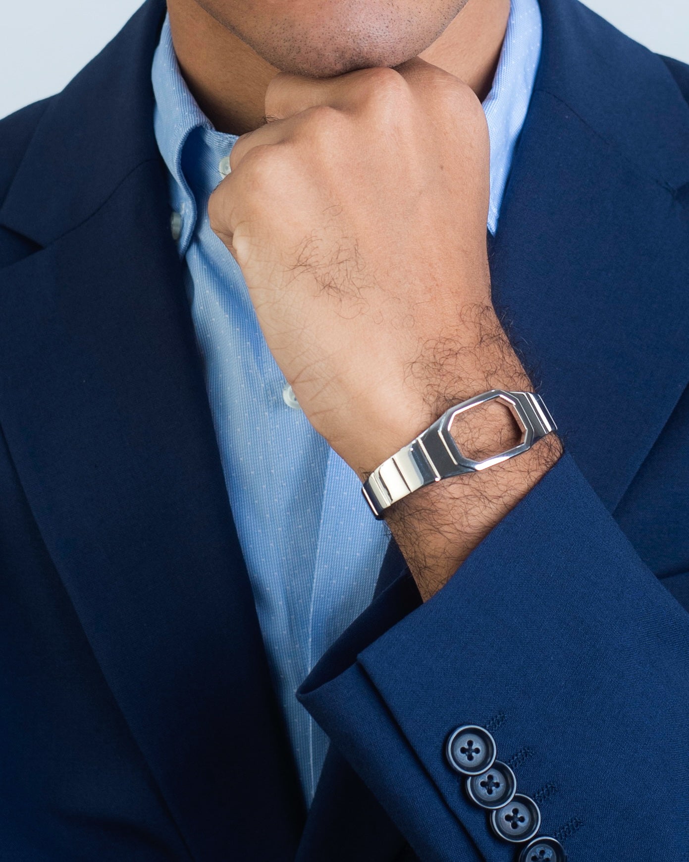 SILVER TIMELESS WATCH CUFF