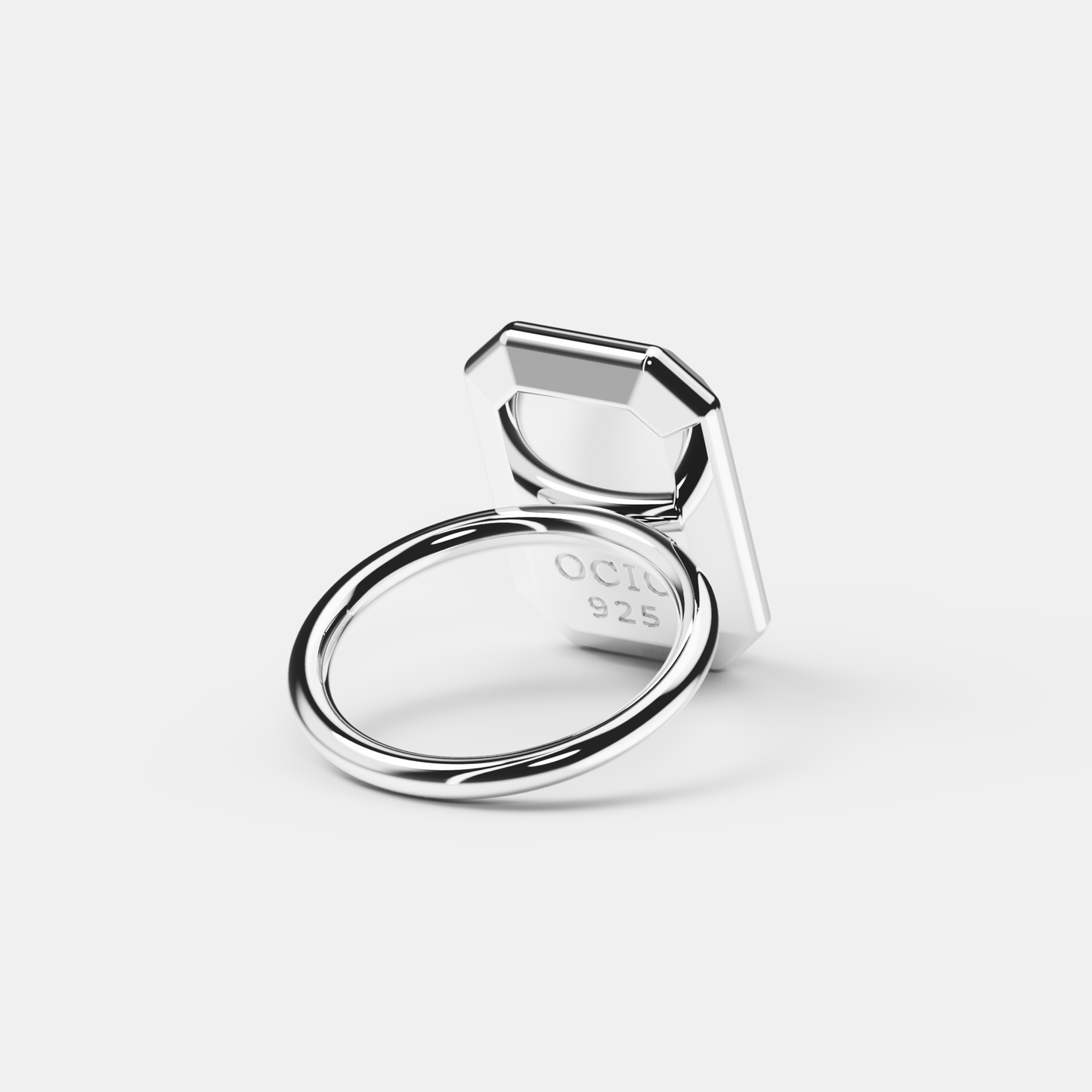 SILVER GEMA RING